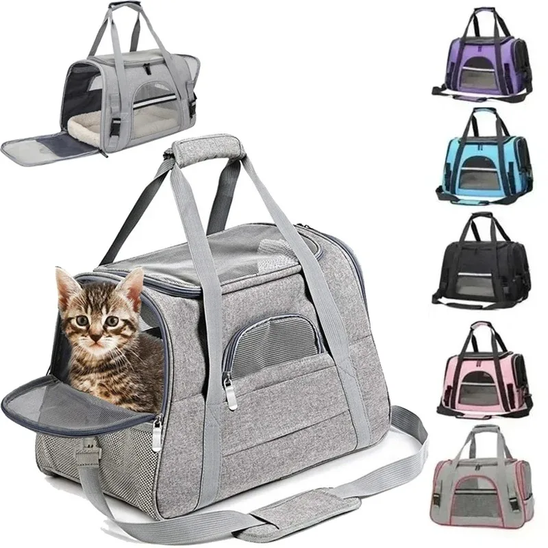 Pet Carriers Backpack Portable Breathable Foldable Shoulder Bag Cat Dog Carrier Bags Outgoing 1005008836914131