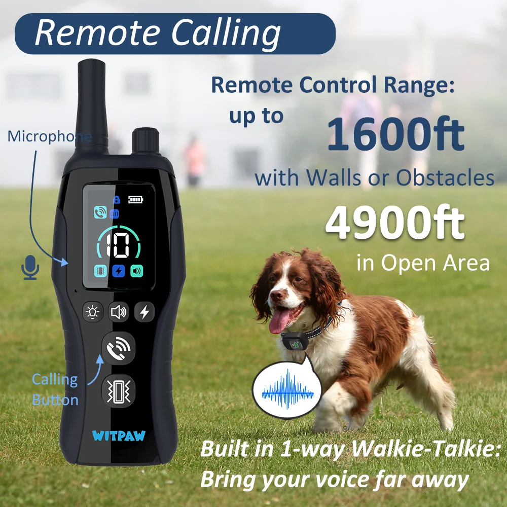 Dog Training Collar 6500FT with Remote Innovative IPX7 Waterproof with 4 Training Modes 1005008840980529