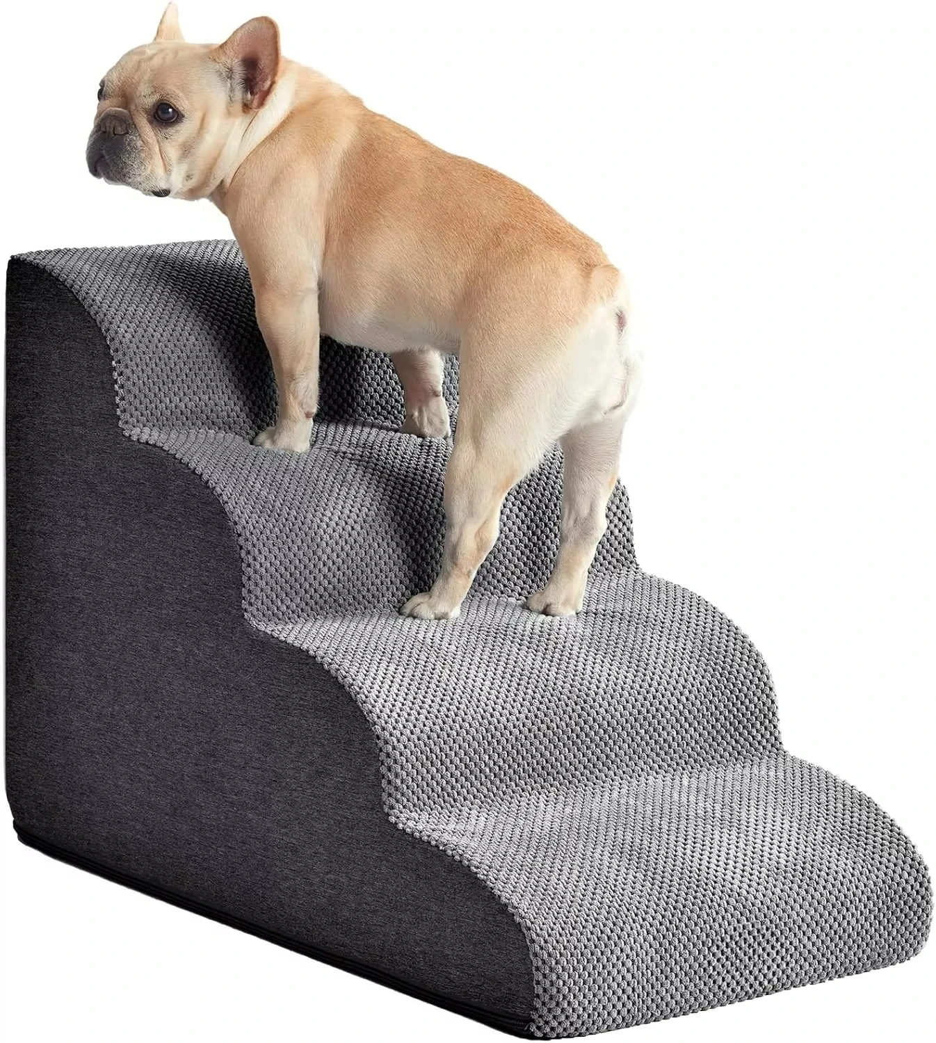 Dog Stairs Ramp for High Beds, 4-Step Dog Steps for Small Dogs and Cats, Pet Stairs 1005008858544363