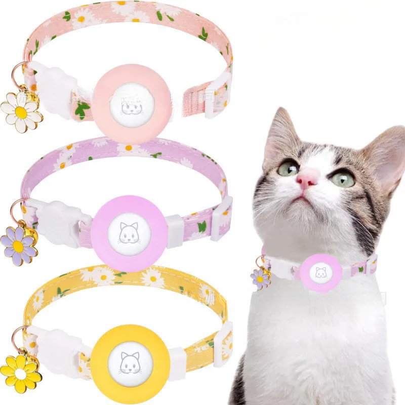Airtag Cat Collar, Collar Breakaway with Silicone Airtag Holder 1005008862202466