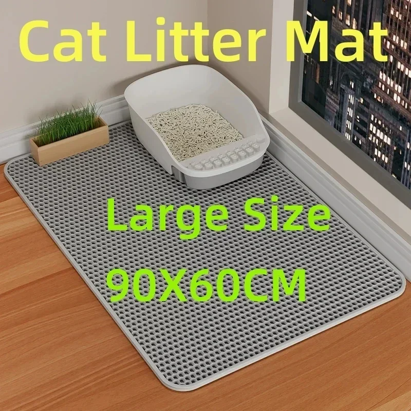 Large Cat Litter Mat Waterproof Double Layer Non Slip Litter Box Tray Pad Washable Durable Pet 1005008865998699