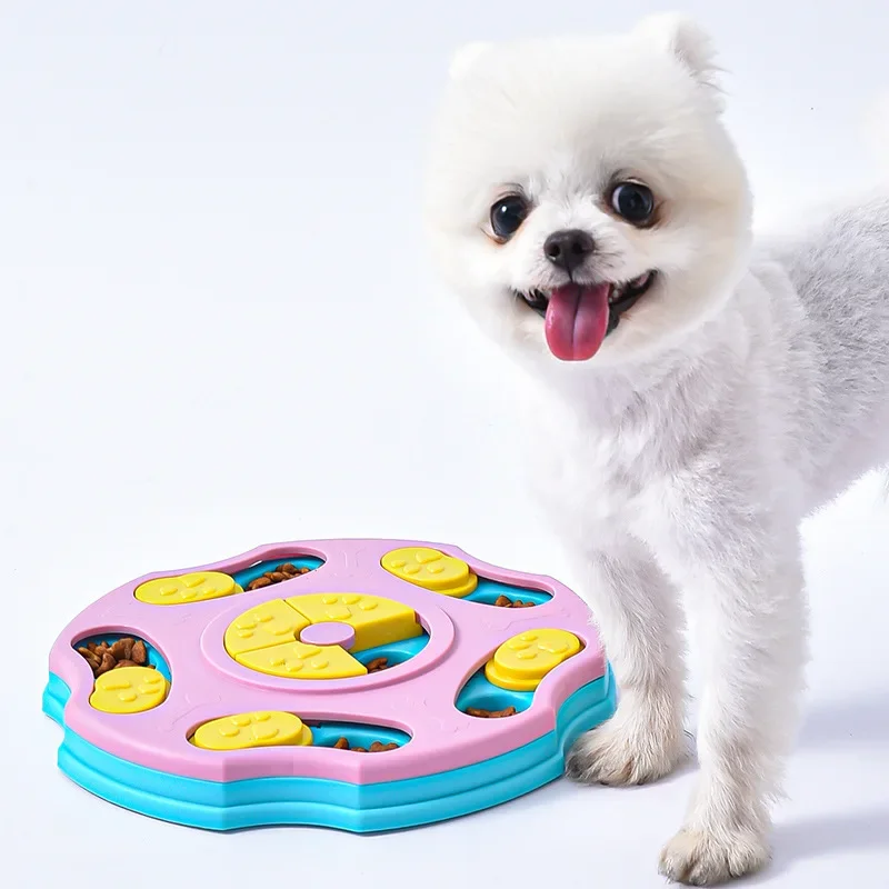 Dog Puzzle Toys Slow Feeder Interactive Increase Puppy IQ Food Dispenser Slowly Eating Nonslip Bowl 1005008868082183
