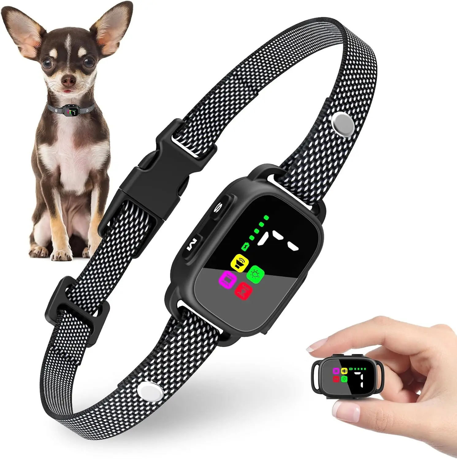 Automatic Barking Dog Collar Rechargeable & Adjustable Bark Collar for Dog Waterproof Dog Training 1005008868598015