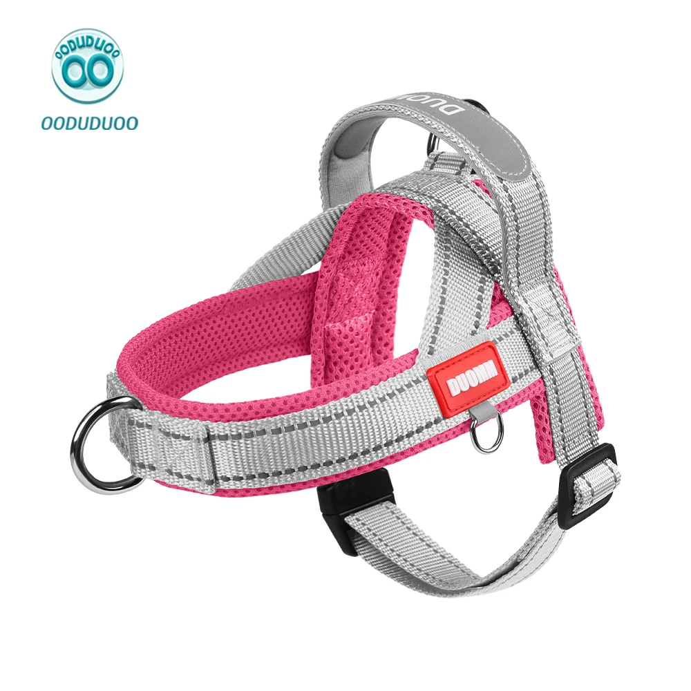 OODUDUOO Dog Harness Adjustable Pet Harness Vest for Small Medium Dogs Reflective Dog Chest Strap 1005008869061108