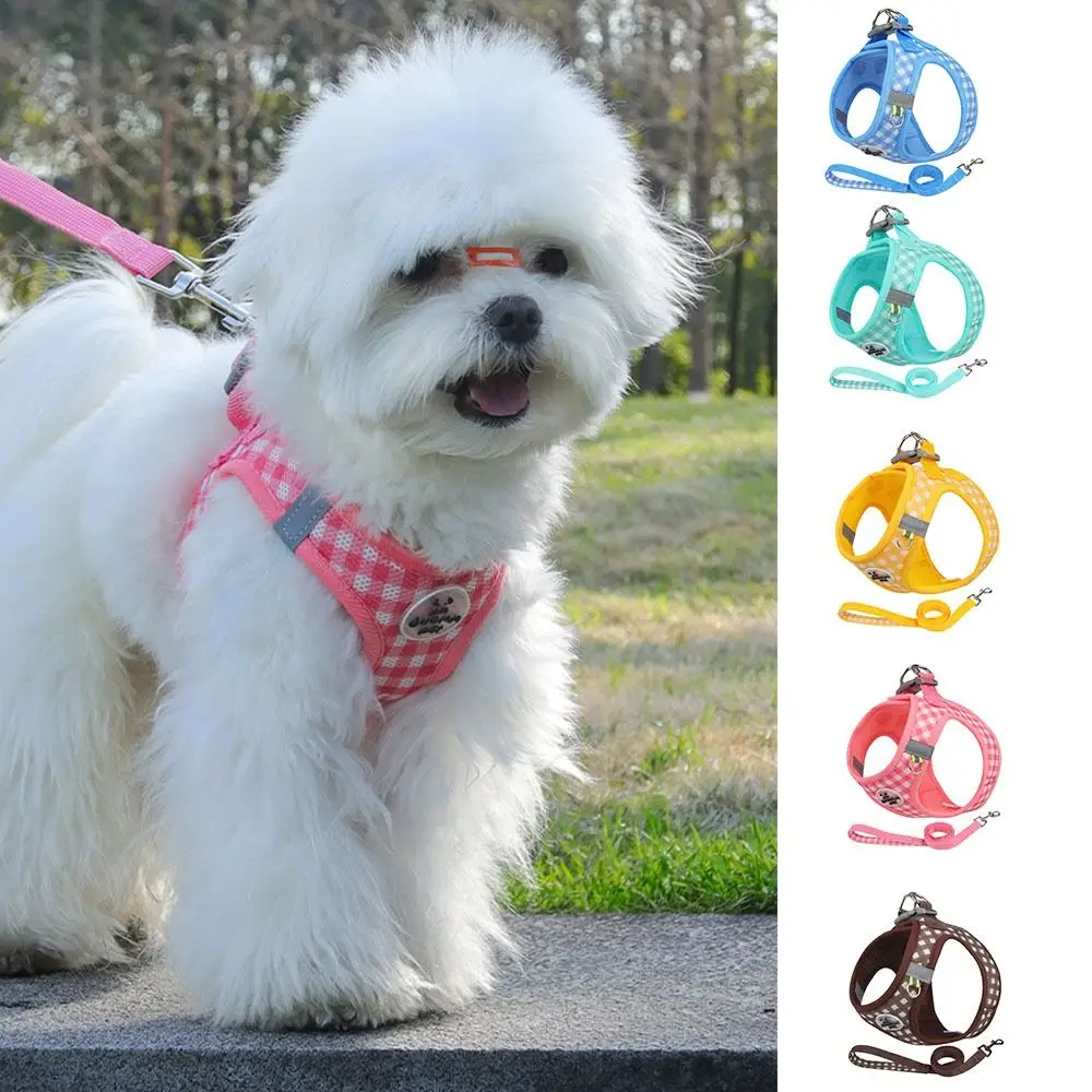 Comfortable Dog Harness Leash Stylish Polyester with Metal Buckle Pet Chest Vest Reflective 1005008876859065