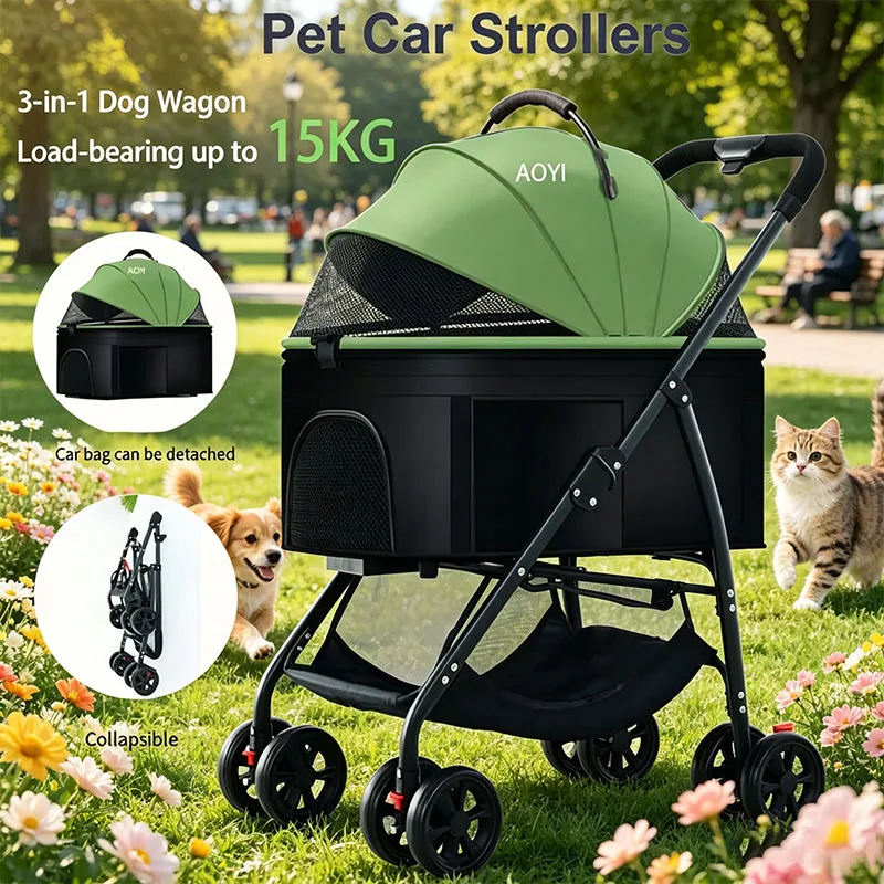 Pet Car Strollers 3in1 Lightweight Foldable Specifically Designed for Walking Dogs Infants 1005008877880068