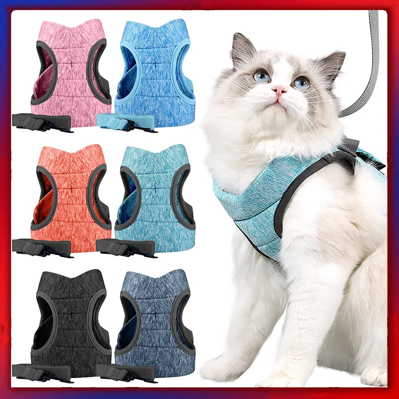 Adjustable Anti-Escape Small Cat Belt Kitten Harness Light Breathable Soft Pet Vest Wiring Harness 1005008878087218