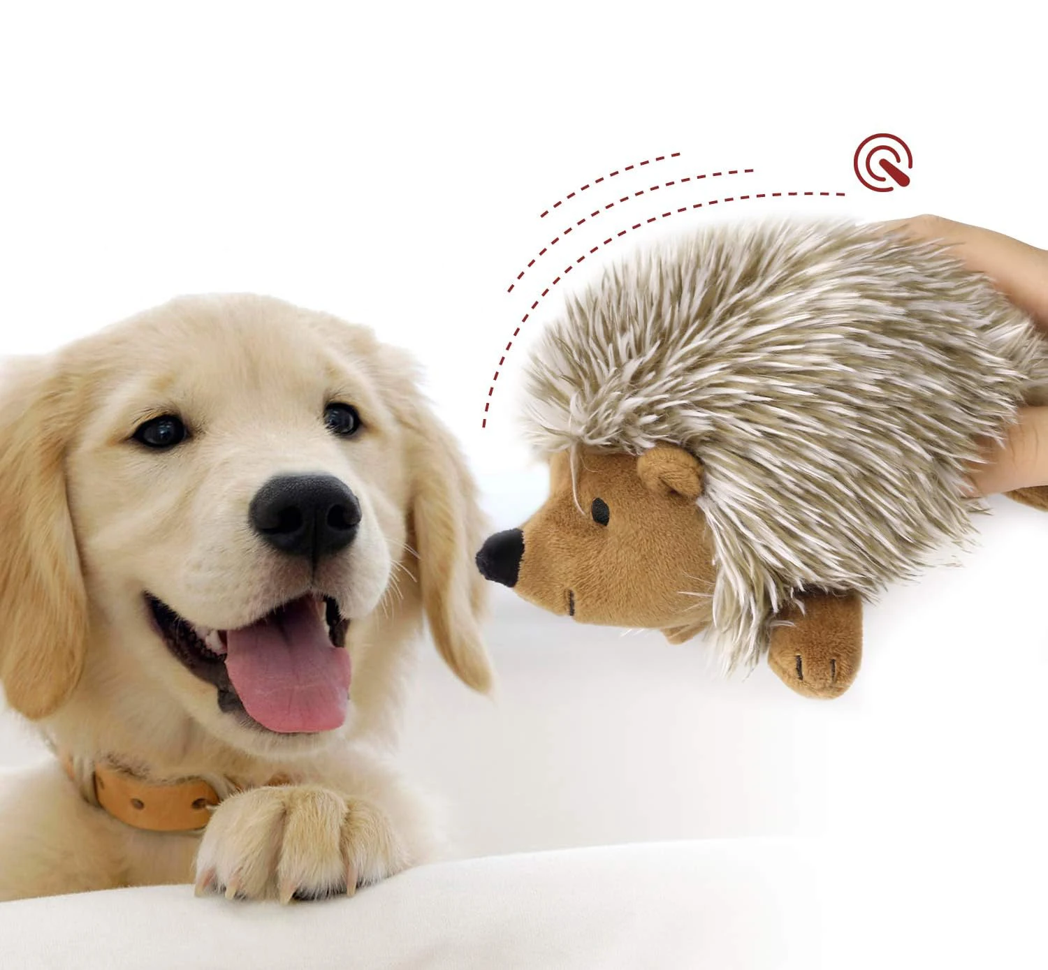 Pawaboo Plush Dog Toy Non-Toxic Super Soft Faux-Fur Hedgehog Squeak Aninal Toystuffed 1005008878996439