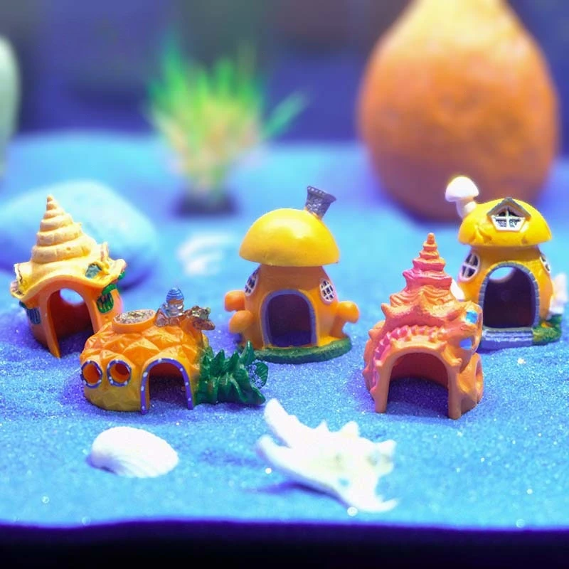Aquarium Decoratations Fish Tanks Accessories for Fish Shrimp Hiding Shelter Simulation PVC Mini 1005008879400946