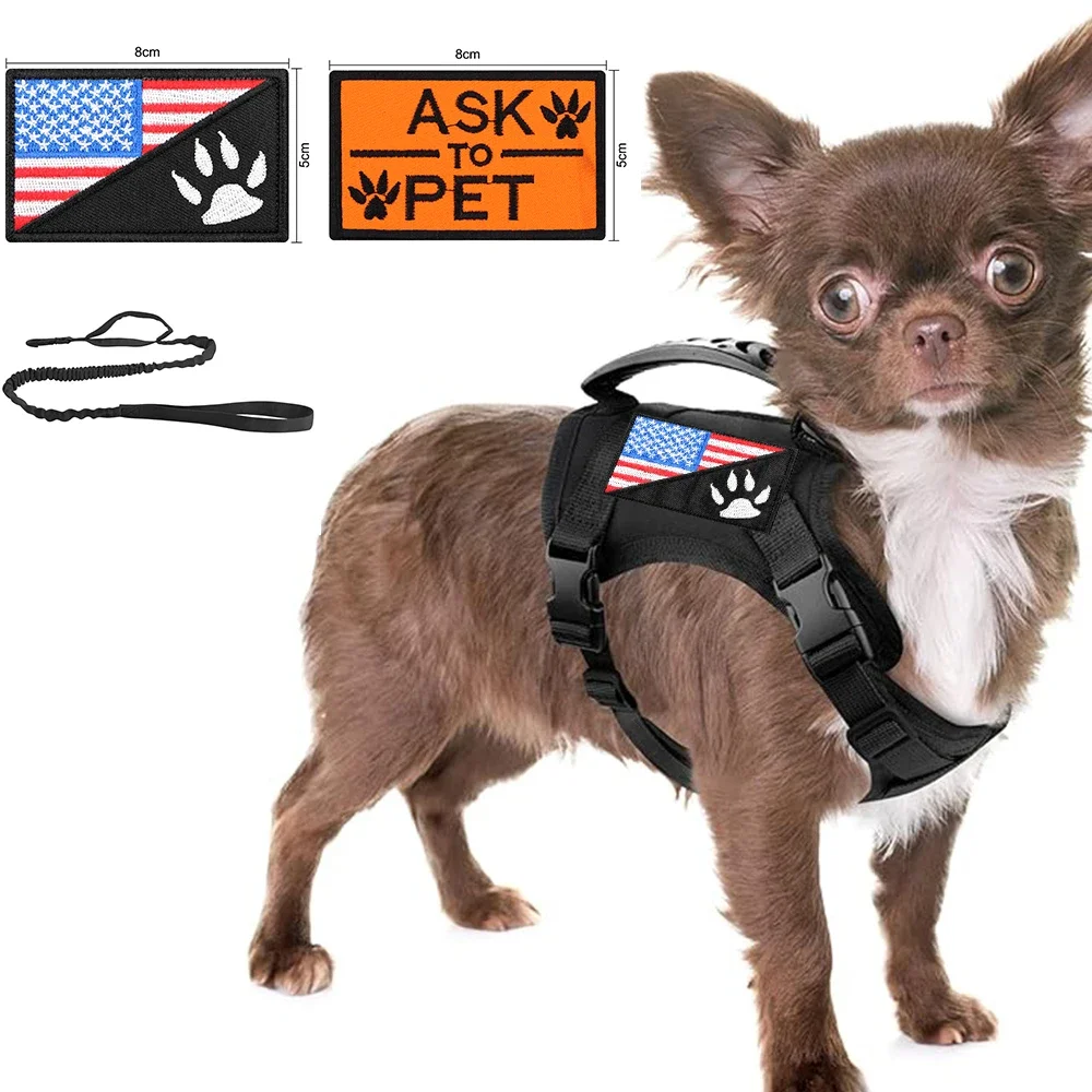 Tactical Pet Vest with Patch and Leash for Cats & Dog-Durable & Adjustable Ideal for Outdoor 1005008886977372