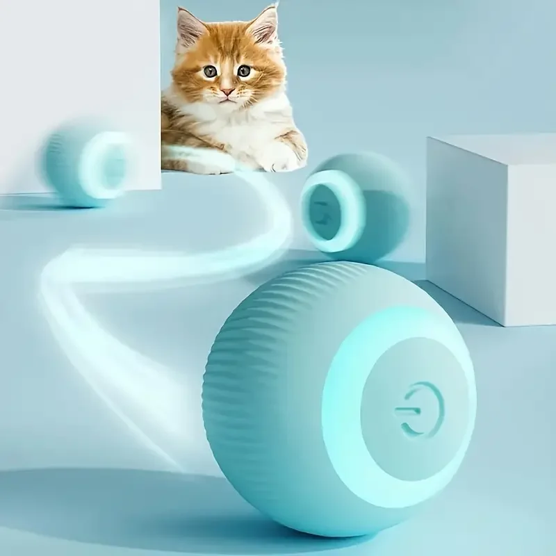 Smart Dog Toy Ball Interactive Pet Toy Little Cat Electric Toy Teasing Ball USB Rechargeable 1005008895552753