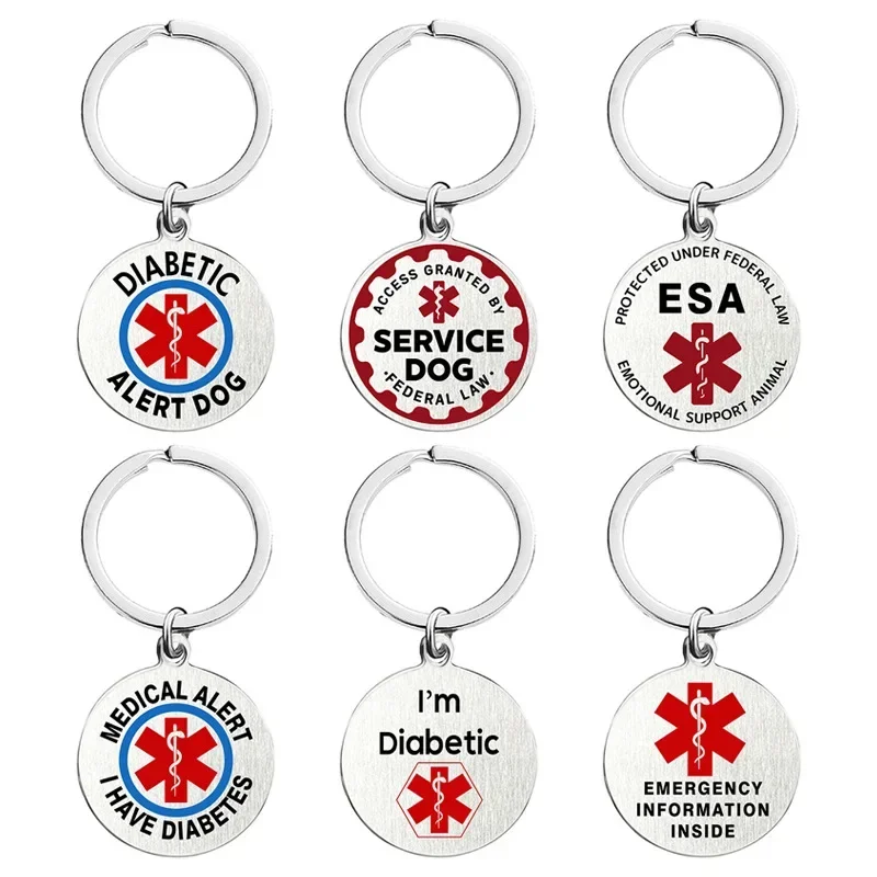Service Pet ID Tag Emotional Support Animal ESA Red Medical Alert Symbol Federal Protection 1005008897604012