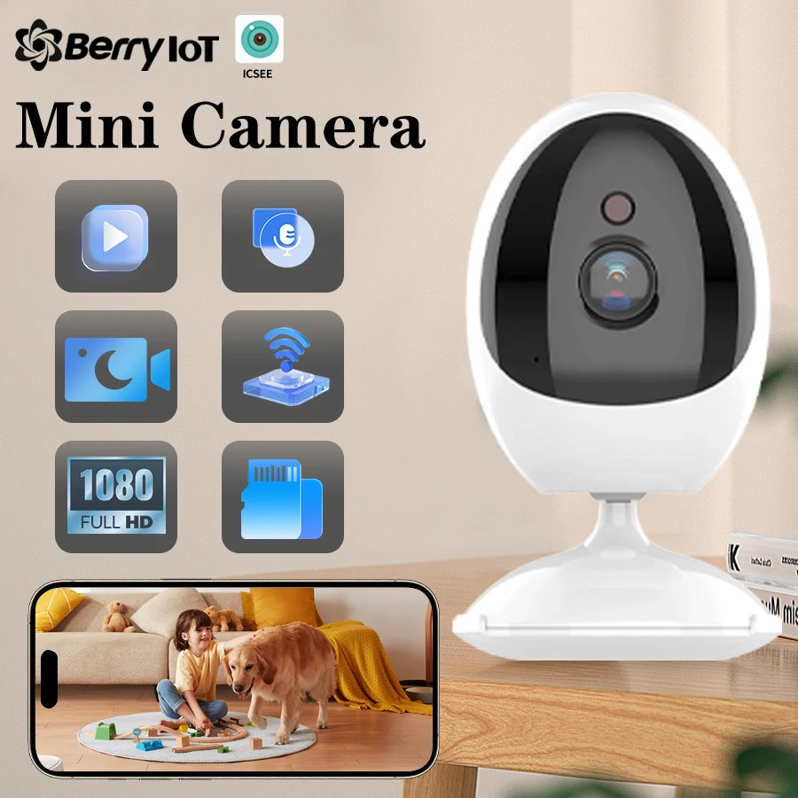 Berryi Iot 2MP Security Protection WIFI Indoor Baby Pet Night Vision Monitoring Mini Camera Human 1005008897922512