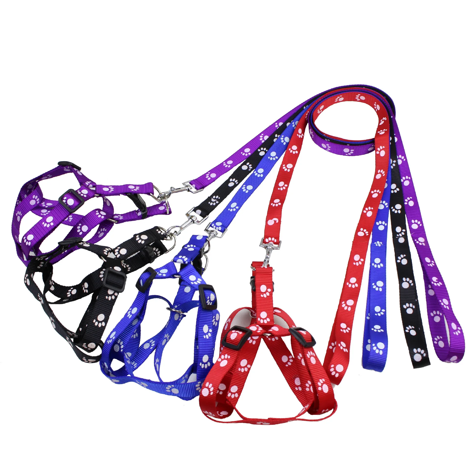 Triangle Dog Harness and Leash Set Lightweight Harness Easy Walk Training Lead Leash for Doggie 1005008910597044
