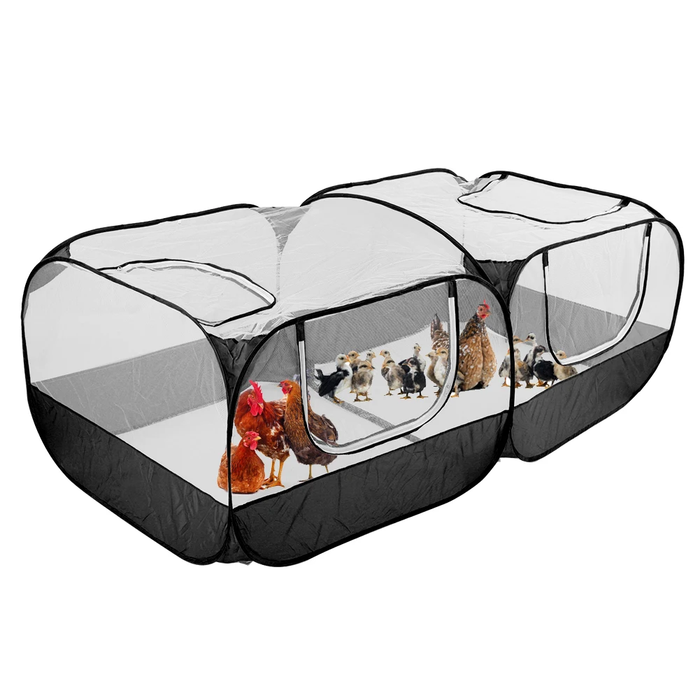 Portable Chicken Run Coop Foldable Small Animal Pen Outdoor Pet Fence for Hen Duck Rabbit 1005008919081595