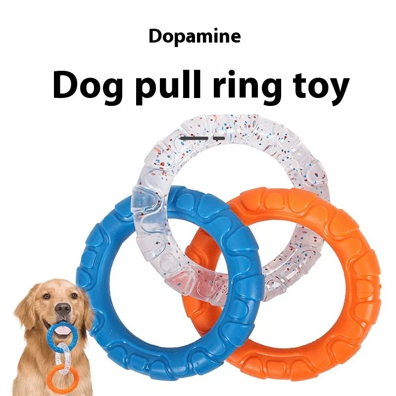 Dog Toys Pull Rings Tough to Bite Cleaning Teeth Grinding Relieving Boredom Training for Both Large 1005008920372916