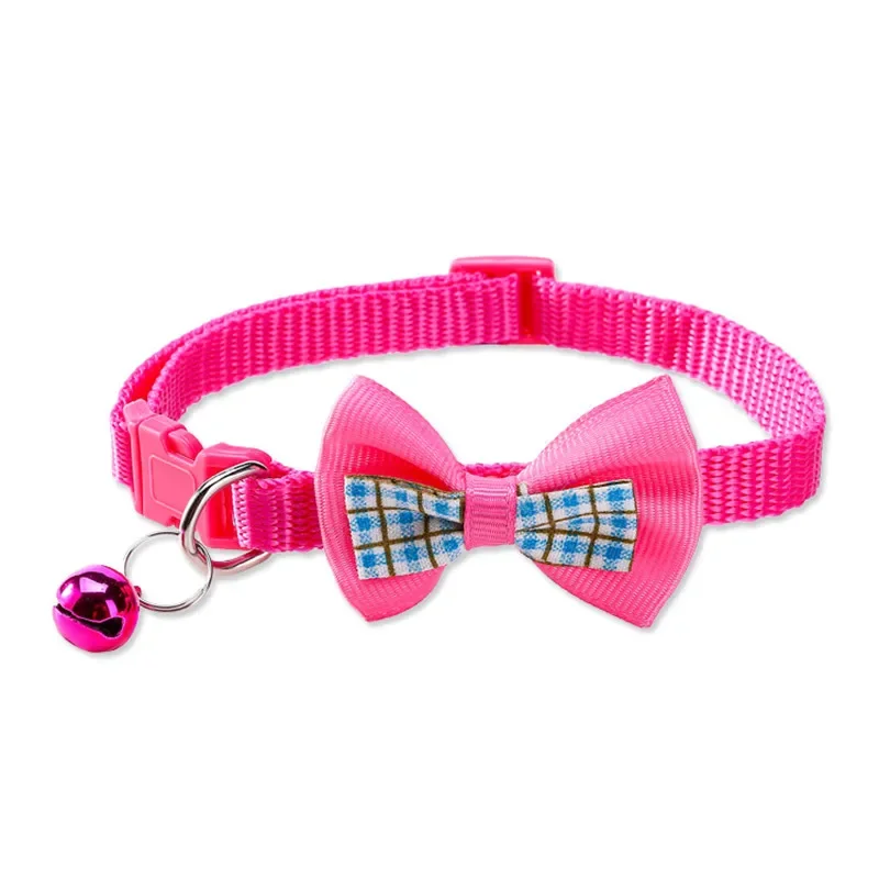Cute Dog Collar Bow Adjustable Bow Tie Beautiful Collar with Bell for Cats Rabbits and Puppies Pet 1005008924998451