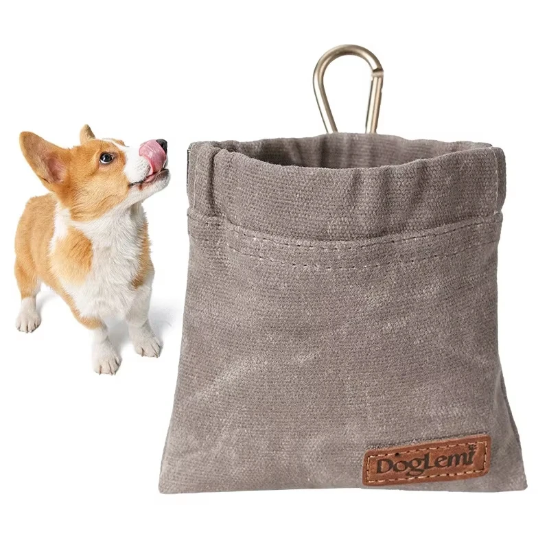 Walking Dog Snack Pocket with Carabiner Hands Free Pet Treat Bag Waist Pack Storage Pouch Dog Puppy 1005008927606413