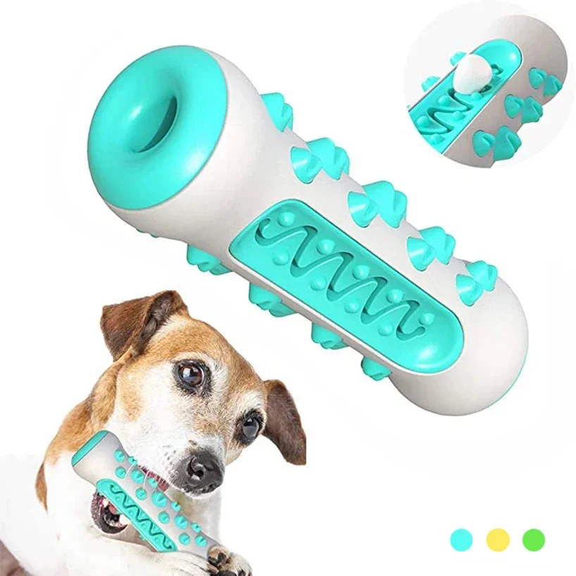 Dog Molar Toothbrush Toys Chew Cleaning Teeth Safe Elasticity Soft TPR Puppy Dental Care 1005008931965626