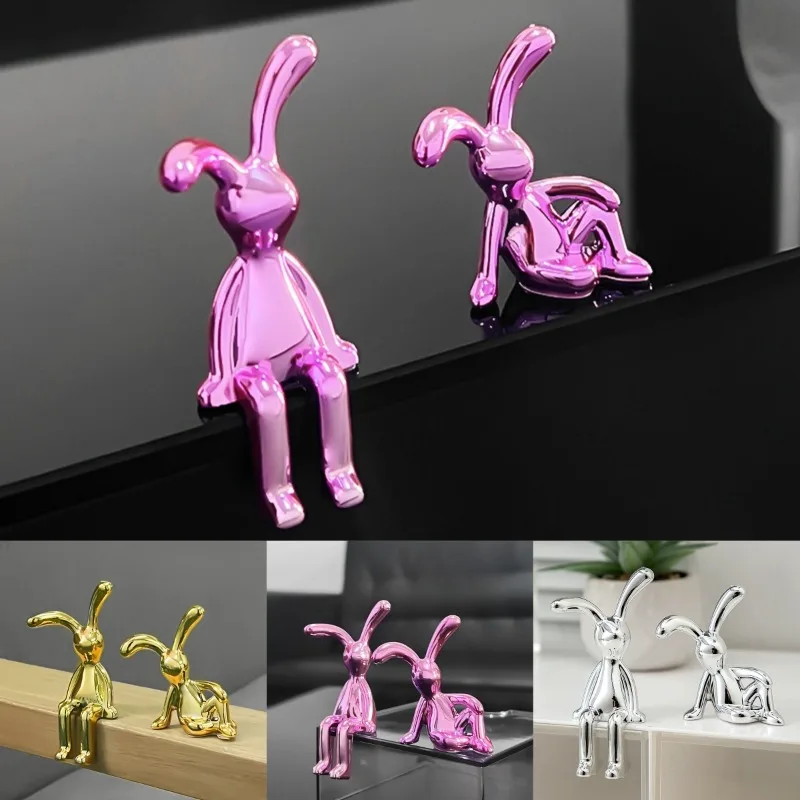 Long-Eared Rabbit Double Statue Cartoon Decoration Accessories Living Room Bedroom Car Decoration 1005008936436270