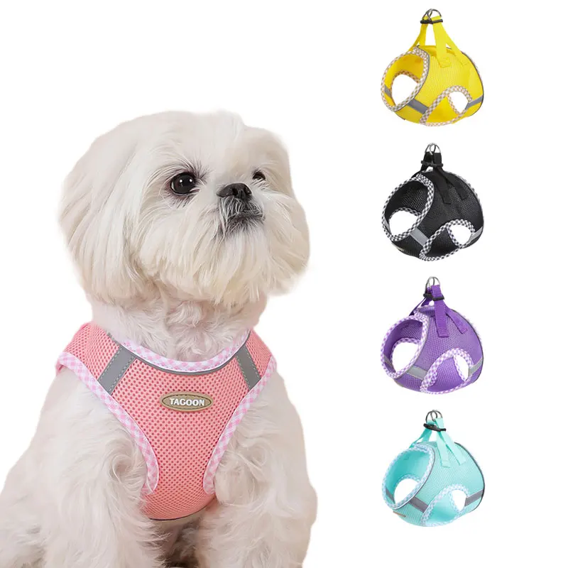 Dog Harness for Cats Adjustable Small Pet Dogs Harness and Leash Set Breathable Vest for Pug 1005008938073772