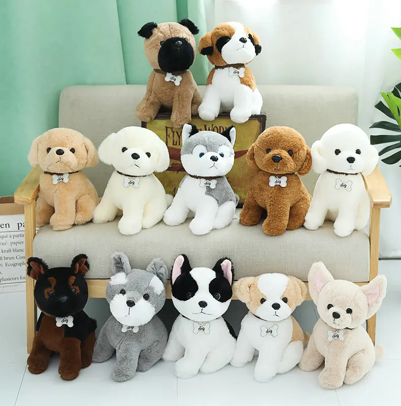 Styles 22/30/40CM Kawaii Plush Toys Lovely Stuffed Real Life Husky Dog Dolls Birthday Presents 1005008940292529
