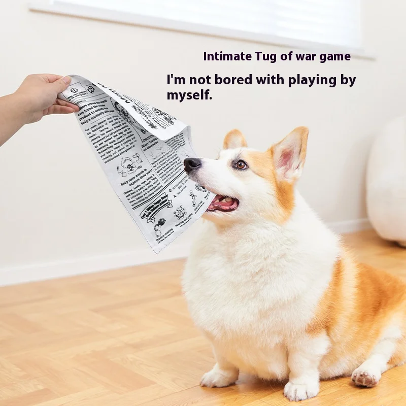 Pet Noise Paper Toys Dog Toys Plush Toys Newspapers Bite Resistant and Pleasure 1005008949728145