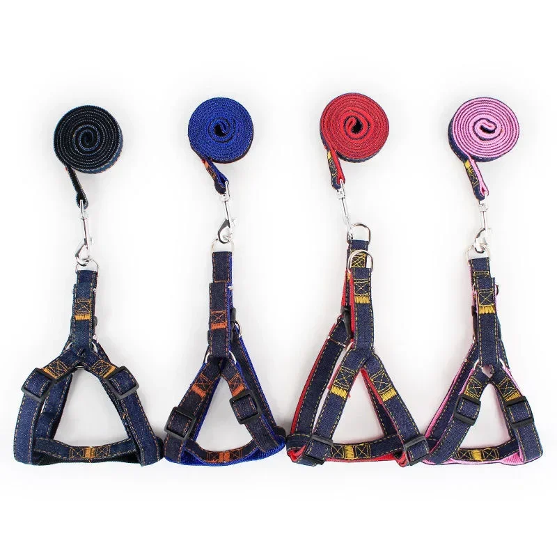 New Pet Leash and Harness Set Dog Adjustable Collar Set Pet Lead Vest Small Medium Large 1005008960488087