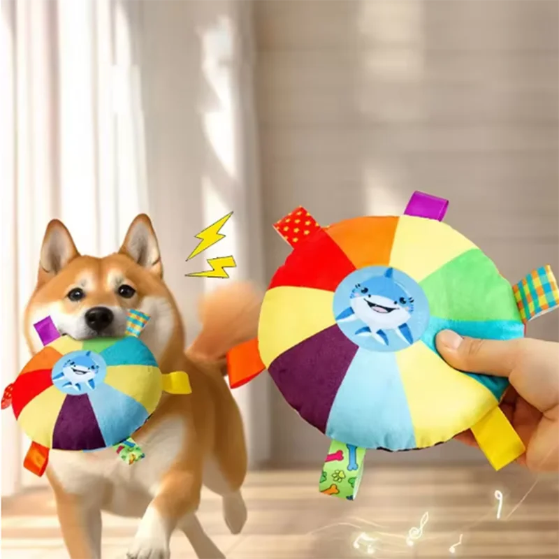 Dog Sounding Plush Toy Bell Cartoon Toy Puppy Small Dog Teddy Teeth Grinding Toy Wear-Resistant 1005008962289331