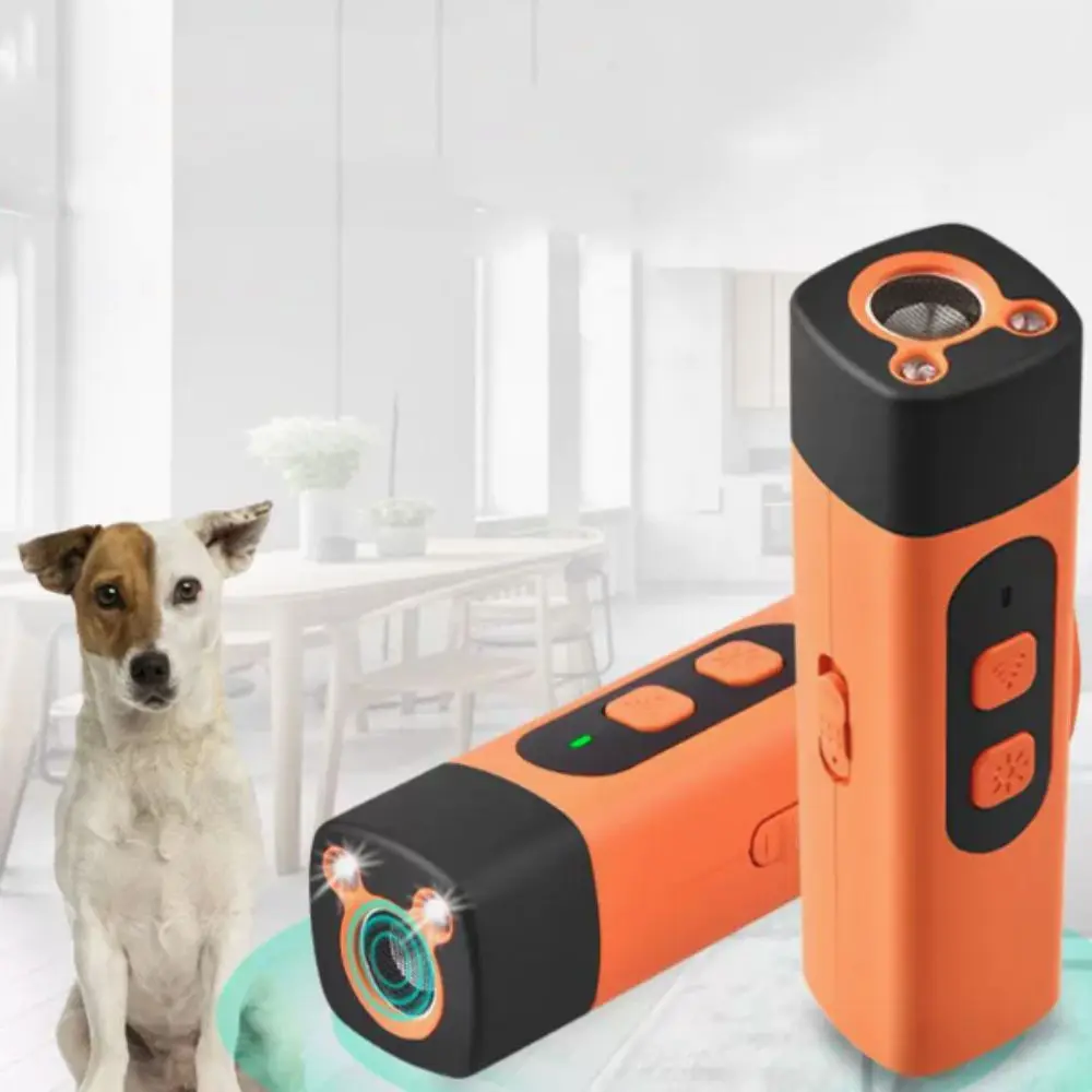Rechargeable Ultrasonic Pet Dog Repeller with LED Flashlight Anti Barking Dog Training Repellents 1005008963668012