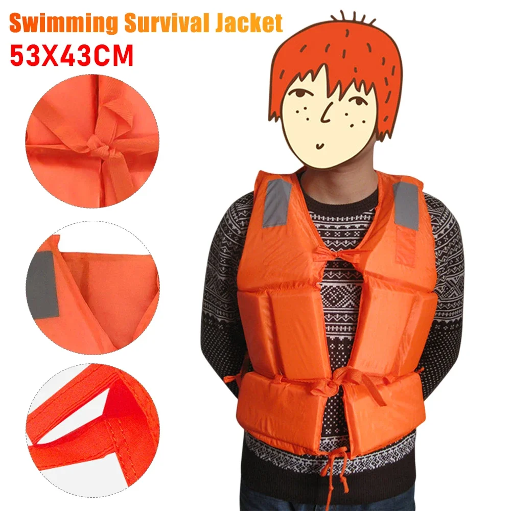 Safety Life Vest with Whistle Drifting Swimming Buoyancy Jacket Swimming Jacket Water Sports 1005008965014326