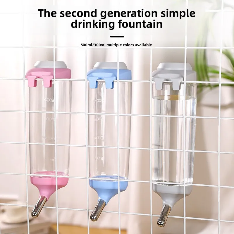 Large Hanging Pet Water Bottle – Cage-Mounted Cat Water Dispenser, Extended PP Material 1005008965819336