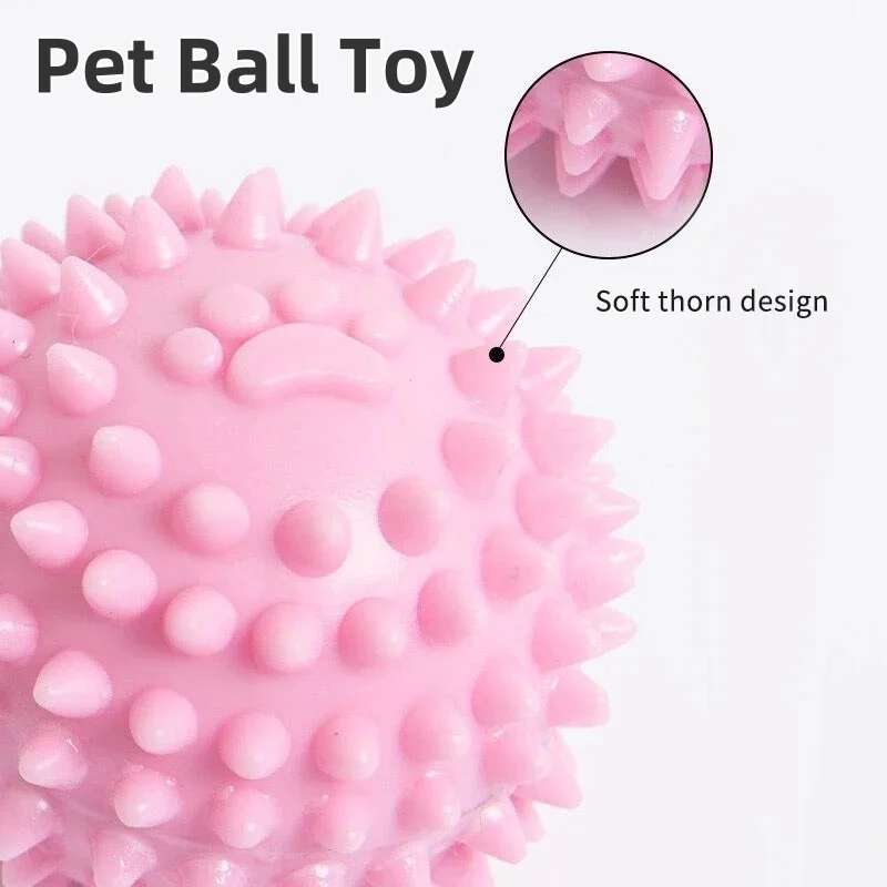 Pet Ball Toys Dog Chewing Toy Interactive Rubber Ball for Small Large Dog Cat Pet Tooth Cleaning 1005008971401332