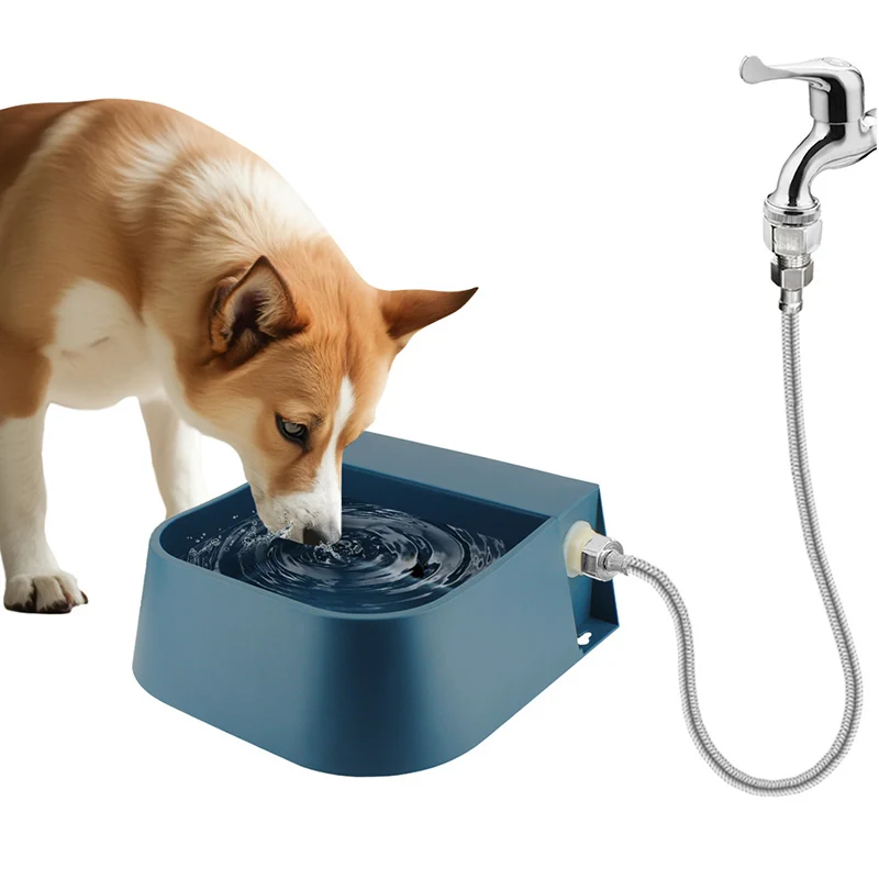 Dog Automatic Water Bowl Dispenser with 1.5m Water Hose 2L Outdoor Auto Fill Pet Water Dispenser 1005008971586782