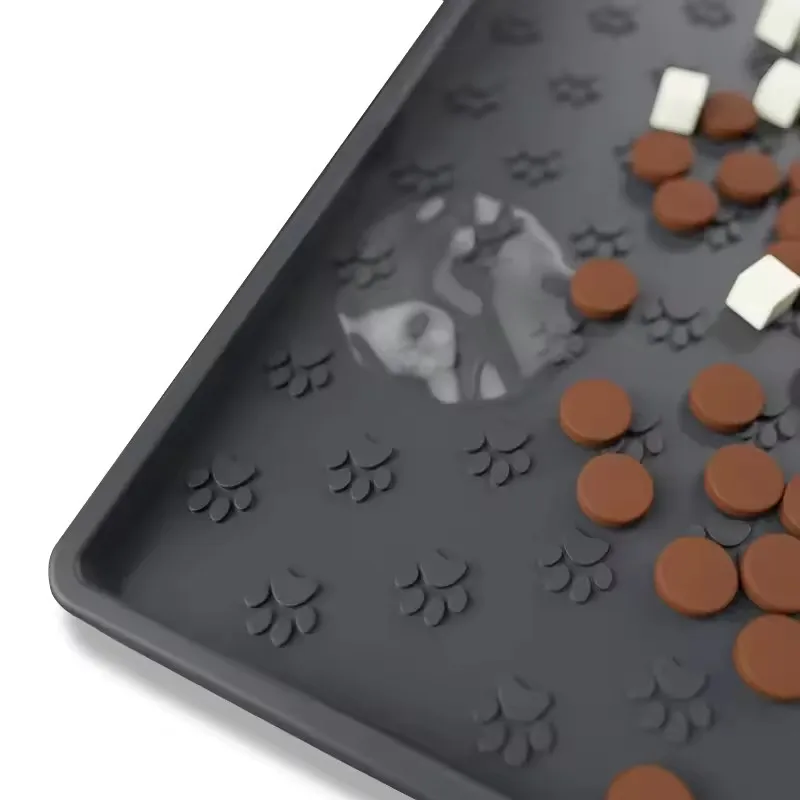 Pet Placemat Cat Dog Drinking Feeding Placemat Feeder Mats Cat Feed Mat Dog Food Bowl Mat Silicone 1005008982297184
