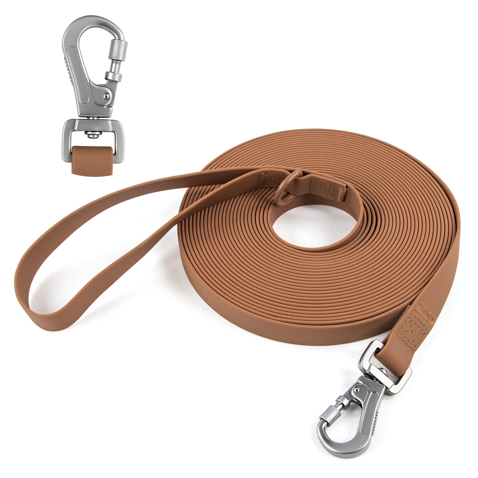 Rubber Long Dog Leash 2M 3M 5M 10M PVC Large Medium Dogs Training Running Waterproof Spiral Snap 1005008993811140