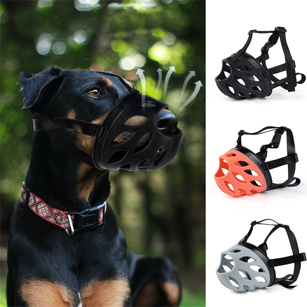 Durable Sturdy Big Dog Muzzle for Medium Large Dogs Prevent Barking Pet Mask Malinois Rottweiler 1005008997729068