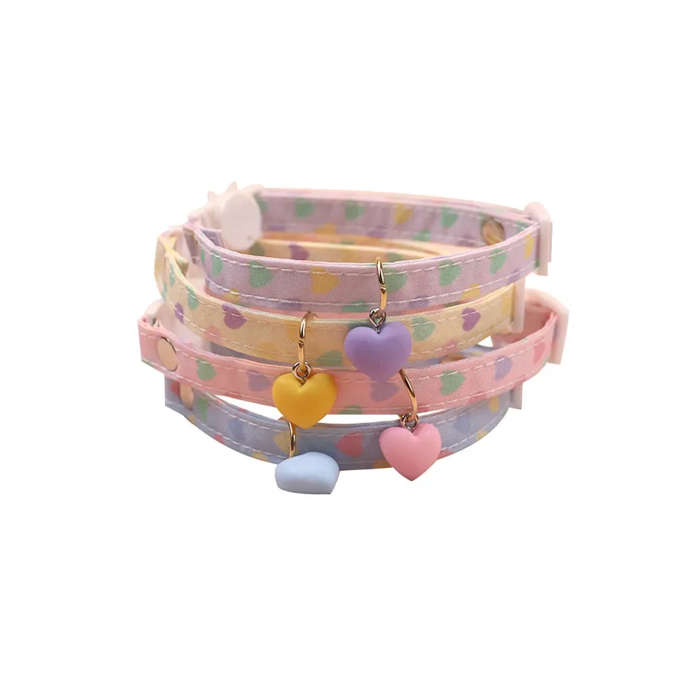Pet Collar Cute Love Bell Accessories Cat Collar Small and Medium-sized Dog Adjustable Dog Collar 1005008999838146