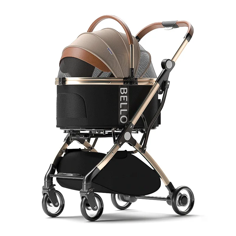 Pet Stroller Cats Dogs Carrier Wheels Supplies Portable Foldable Trolley Pet Outdoor Travel 1005009003797469