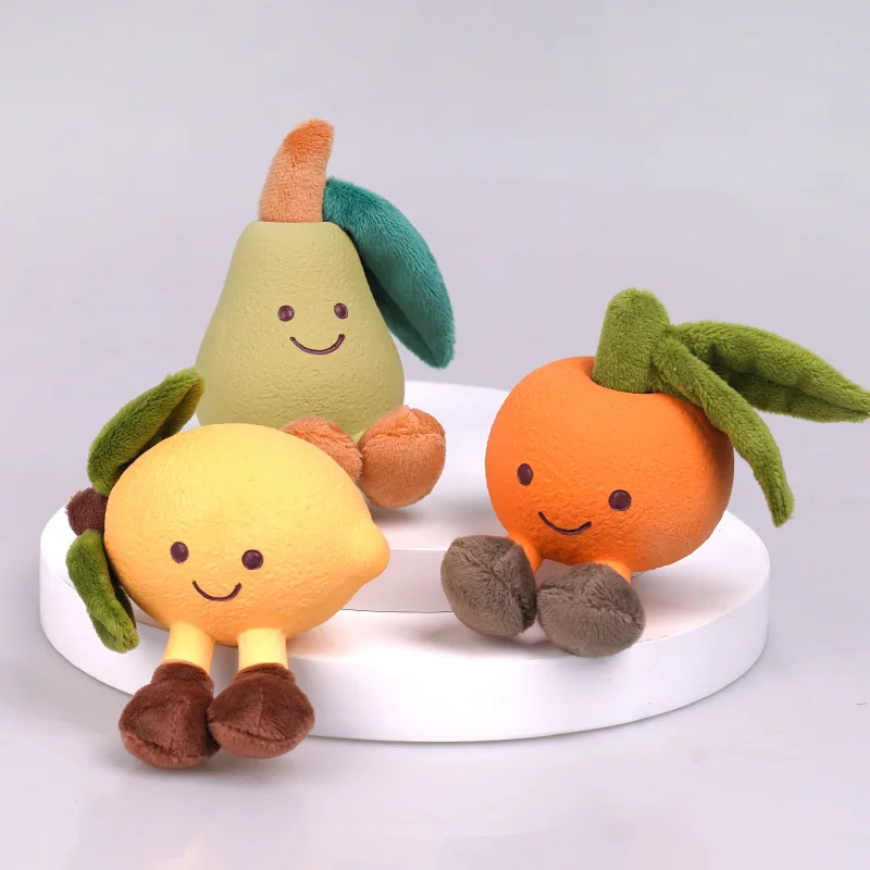 Dog Toys Squeak Latex Plush Toy Simulation Orange Lemon Molars Interactive Puzzle Dog Toy Dog 1005009004645710