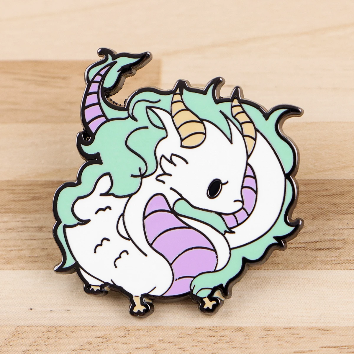 Cute White Dragon Enamel Brooch Anime Lapel Pin Cartoon Badge on Backpack Clothing Hat Jewelry 1005009007145722