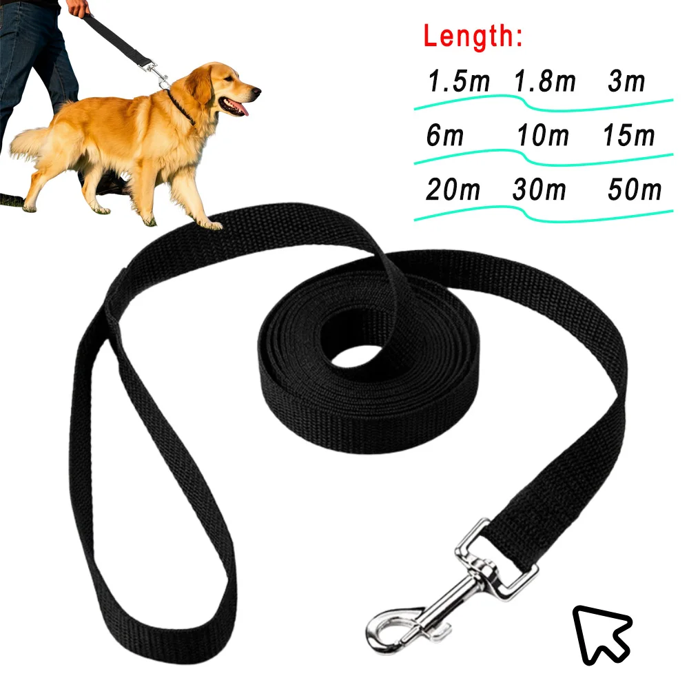 10m 15m Big Dog Leash for Small Large Dogs Outdoor Hiking Puppy Solid Nylon Traction Rope Golden 1005009013085915