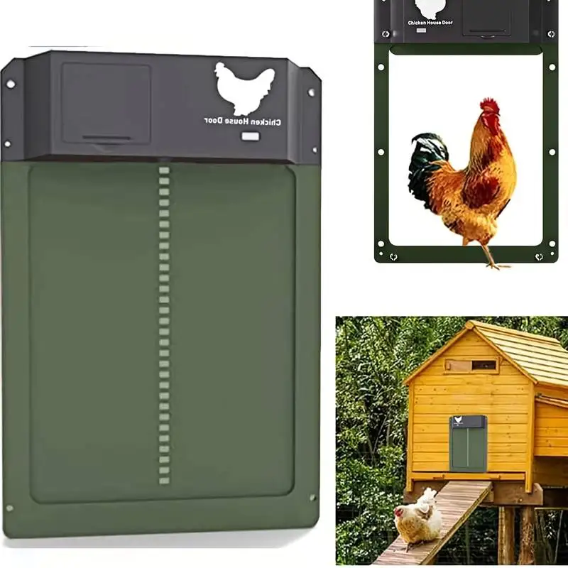 Automatic Chicken Coop Door House Light Sensor Farm Opener Pets Duck Cage Supplies Battery Powered 1005009016308940