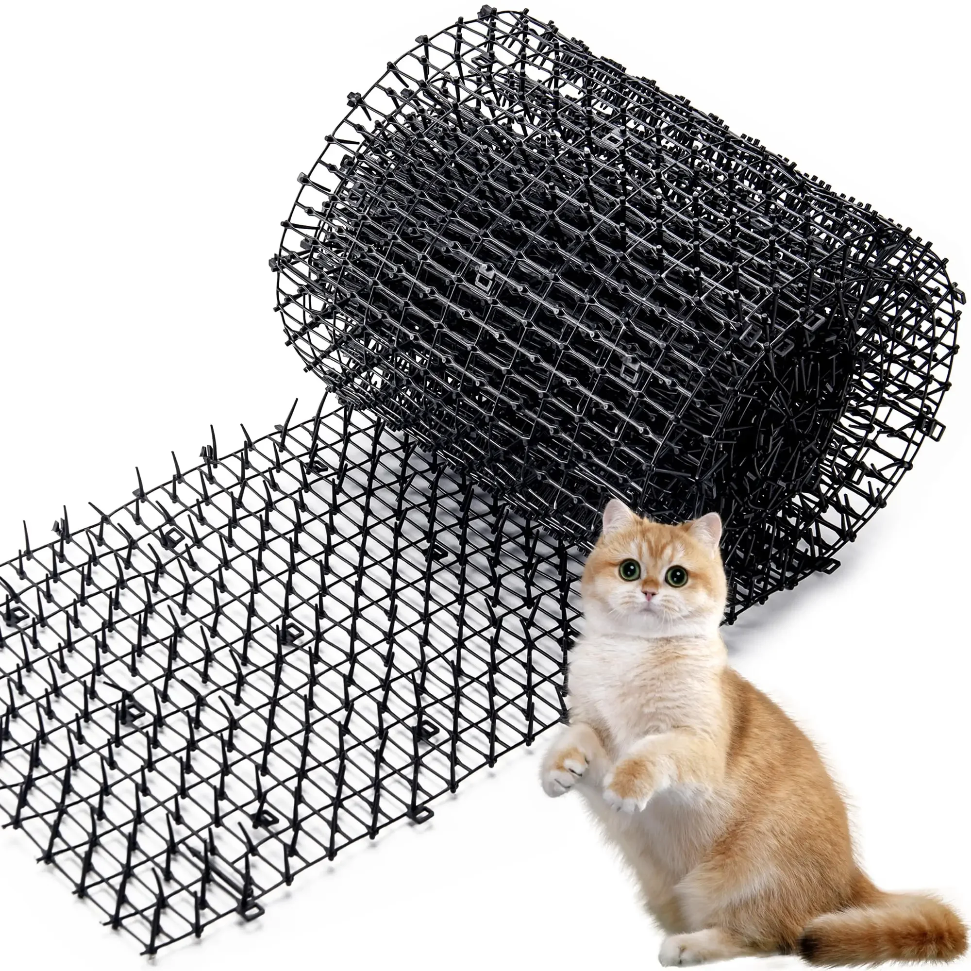 Dog Cat Scat Mat Animal Deterrent Repellent Plastic Scarer-Spike Tool ​Polypropylene Anti Cat (2M) 1005009018737215