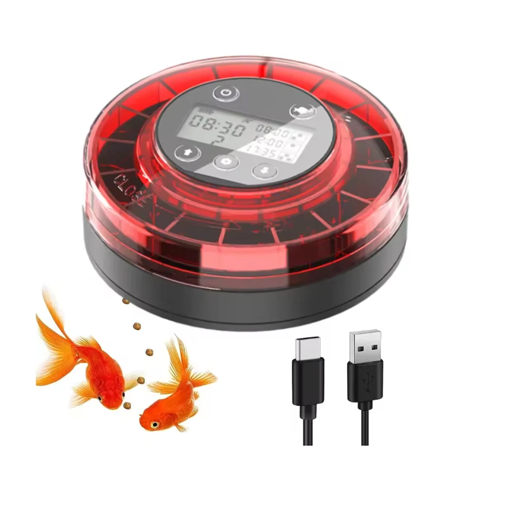Automatic Fish Feeder for Aquarium Automatic Food Dispenser with Timer Rechargeable Timer Feeder 1005009020454326