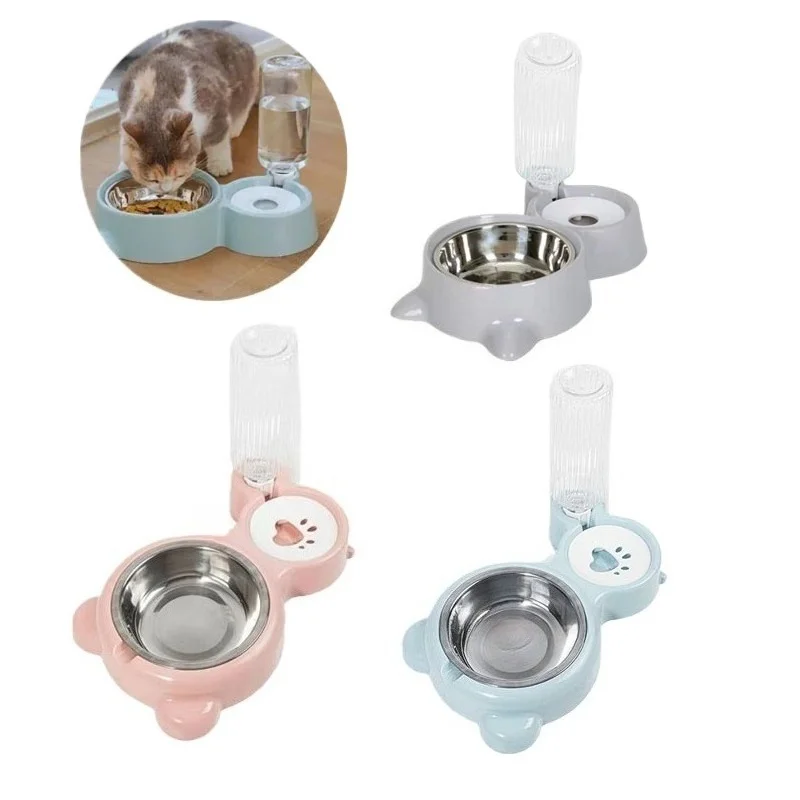 Pet Water Dispenser for Cats and Dogs Automatic Water Storage Pet Food Bowl Food Container 1005009024134478