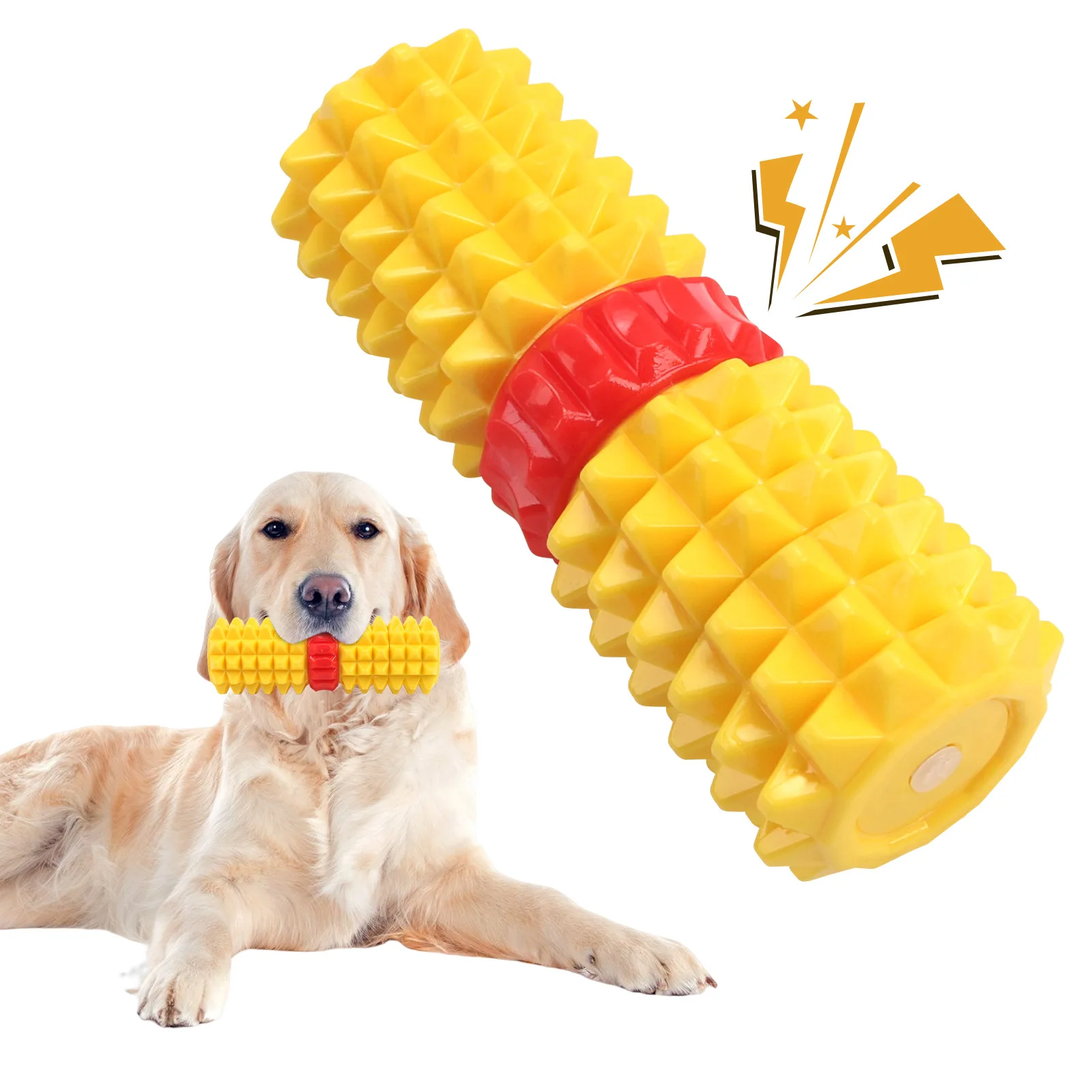 The Tpr Dog Toy Is a Highly Durable, Realistic, Sound-Making Corn Bite Dog Toy Teething Stick 1005009031581525