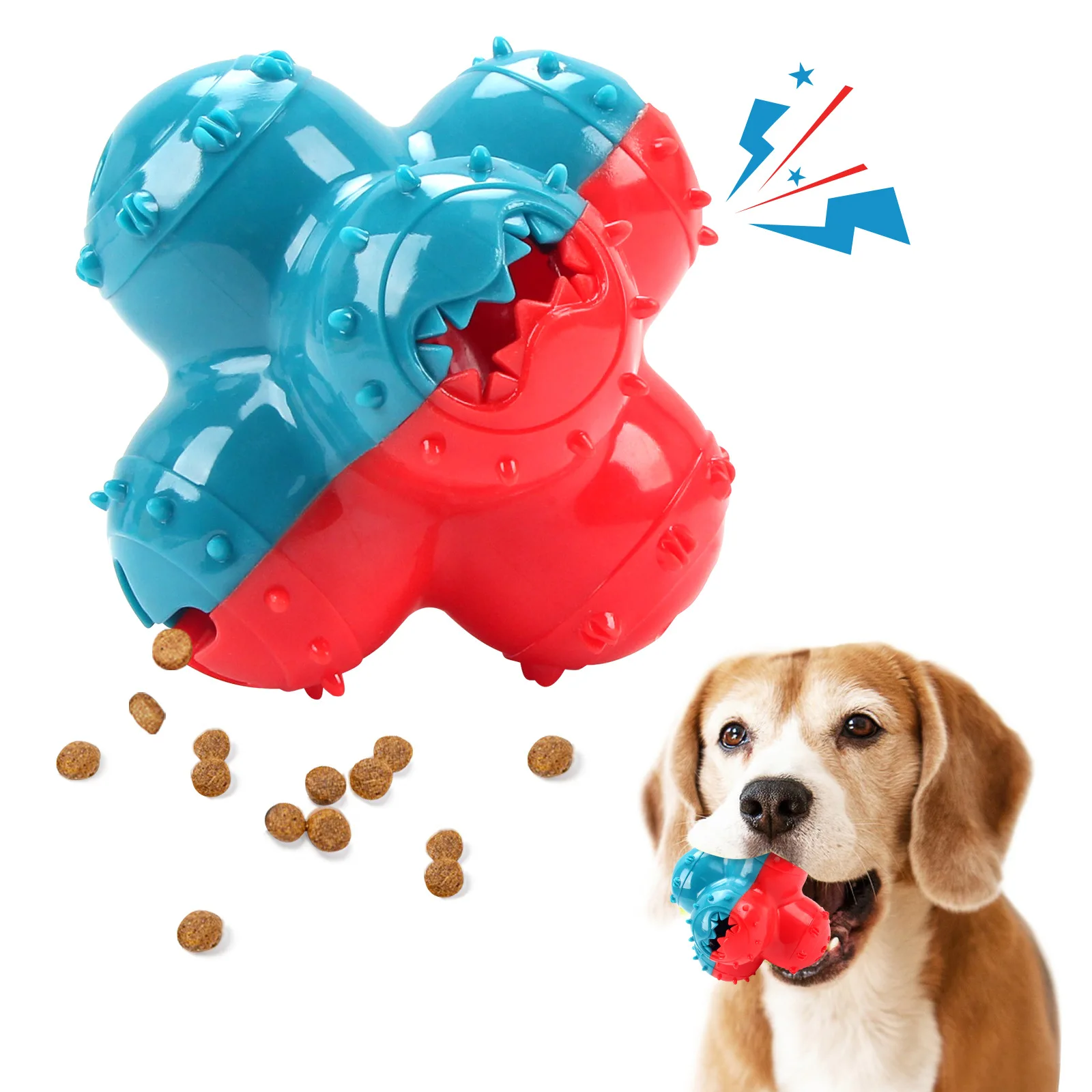 Pet Dogs Make Sounds, Play with Toy Balls, Leak Food Grind Teeth, Clean Teeth 1005009032111429