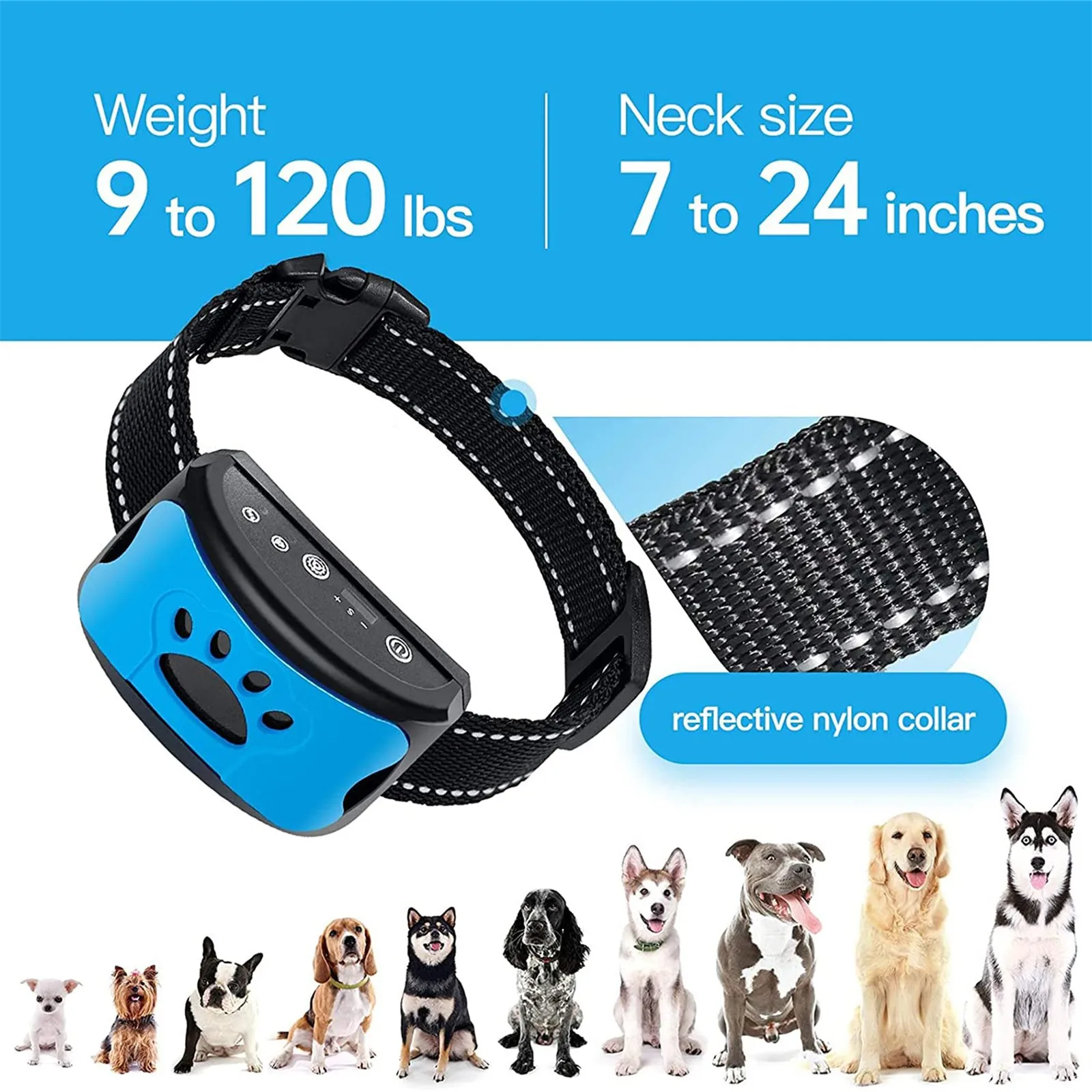 Dog Barking Stopper Pet Function Automatic Adjustment Training Device Suitable for All 1005009033584068