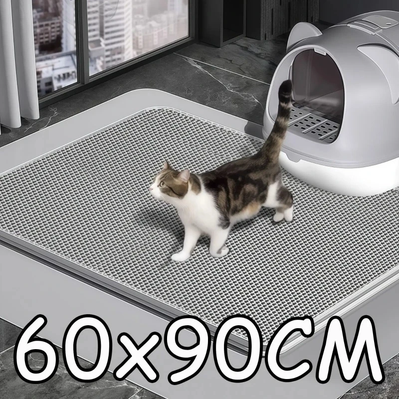 90CMX60CM Cat Litter Mat Waterproof Double Layer Pet Box Toilet Nonslip Sand Washable Clean 1005009035602050